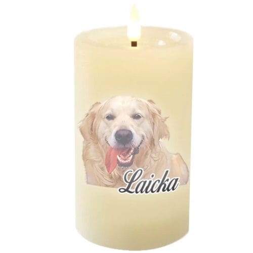 gepersonaliseerde led kaars